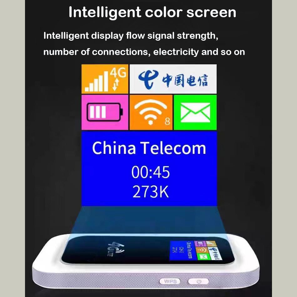 Factory wholesale 4G WiFi router Pocket WiFi 150M LTE 4G router Hotspot WiFi screen and 2100mAh battery